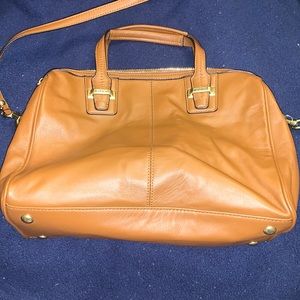 brown coach shoulder bag